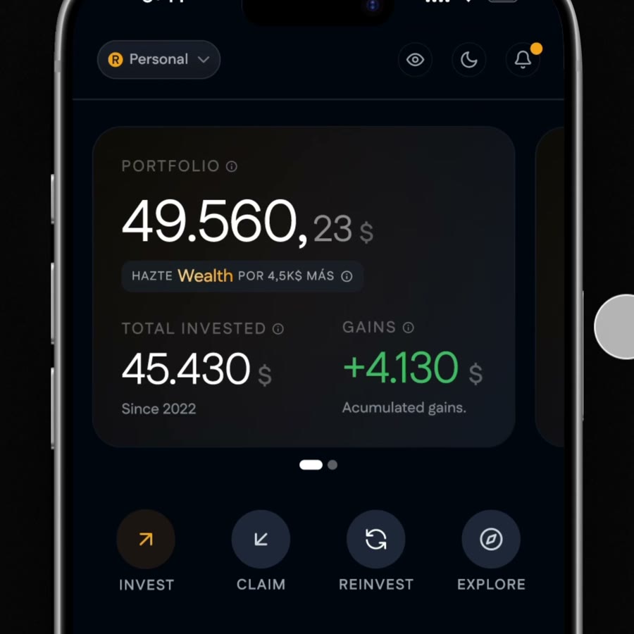 Portfolio dashboard